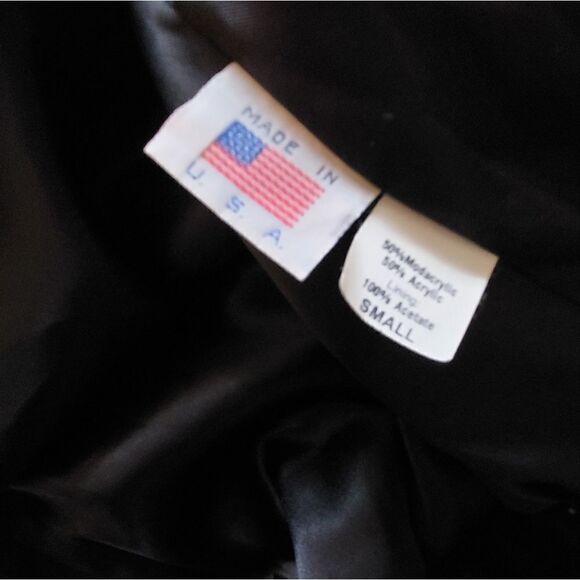 Vintage Leslie Fay | Faux Fur Jacket  Black Jacket Size S - Picture 8 of 8